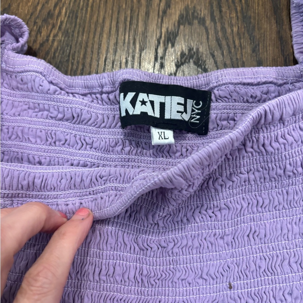Katie J NYC Lavender Kids Ruffle Set - Picture 3 of 3